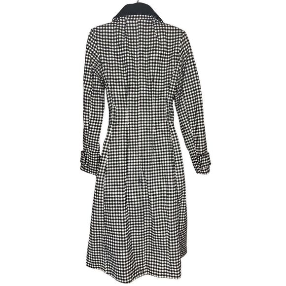 KATE SPADE NEW YORK Gingham Single Breasted Coat NWOT Size XS - Picture 6 of 8